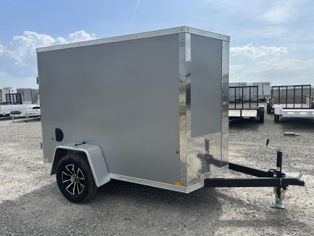 New 2026 Pace American 5x8 3K Outback DLX Flat Top V-Nose Cargo Trailer