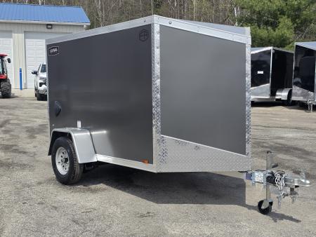 New 5 X 8 ALUMINUM CARGO ENCLOSED SINGLE AXLE REAR RAMP DOOR 2026 LIGHTNING BY FOREST RIVER