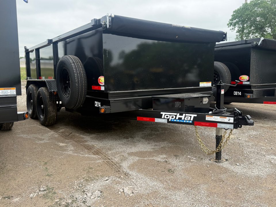 New 2026 Top Hat Trailers DE14-14x83 w/ 3' Tall Sidewalls Dump Trailer
