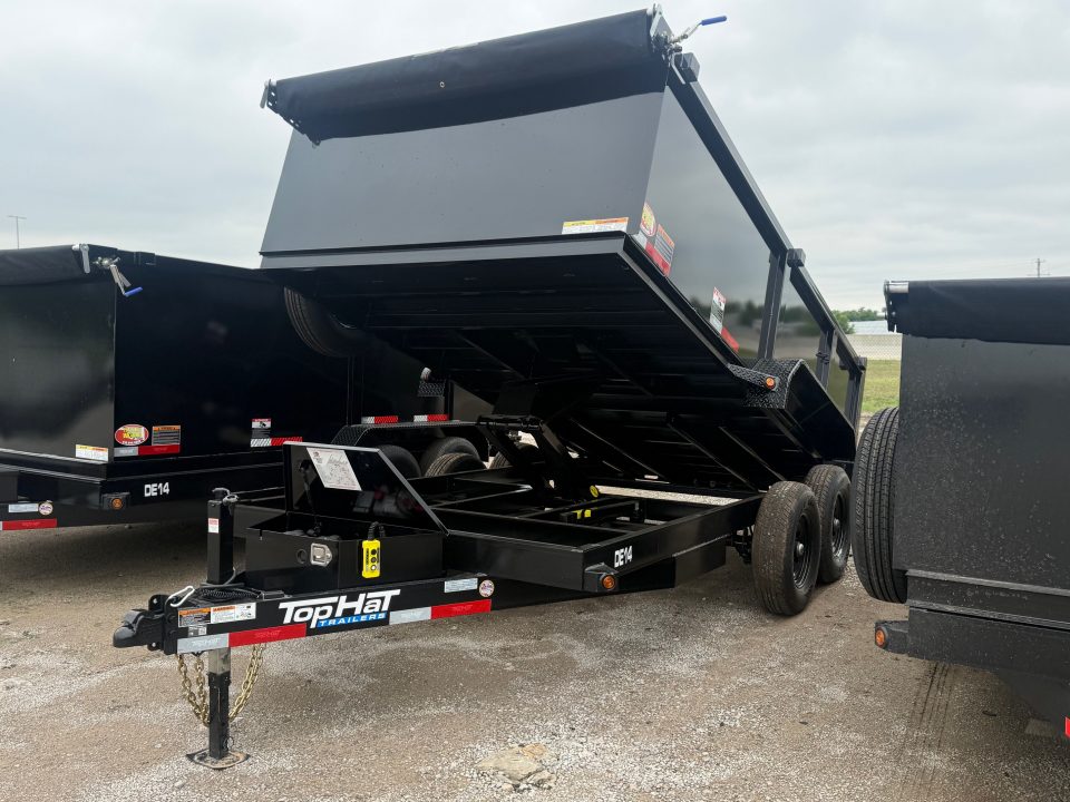New 2026 Top Hat Trailers DE14-14x83 w/ 3' Tall Sidewalls Dump Trailer