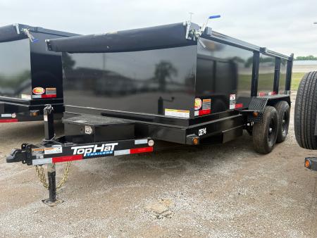 New 2026 Top Hat Trailers DE14-14x83 w/ 3' Tall Sidewalls Dump Trailer