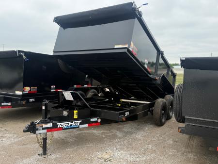 New 2026 Top Hat Trailers DE14-14x83 w/ 3' Tall Sidewalls Dump Trailer