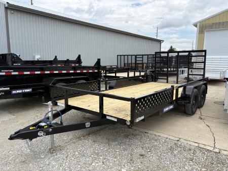 New 2026 Sure-Trac 7 X 16 Tube Top ATV 7K Tandem Utility Trailer