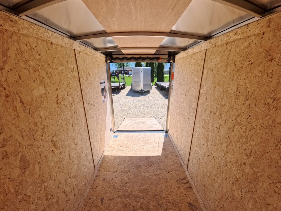 New 2026 Formula Trailers 5 x 8 x 6 Traverse Flat Top V-Nose Cargo Enclosed with 3K GVWR, Steel Plate D-Rings and Rear Flare w/ Loading Lights
