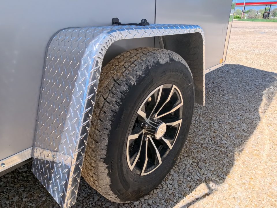 New 2026 Formula Trailers 5 x 8 x 6 Traverse Flat Top V-Nose Cargo Enclosed with 3K GVWR, Steel Plate D-Rings and Rear Flare w/ Loading Lights