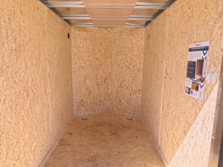 New 2026 Formula Trailers 5 x 8 x 6 Traverse Flat Top V-Nose Cargo Enclosed with 3K GVWR, Steel Plate D-Rings and Rear Flare w/ Loading Lights