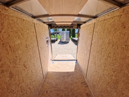 New 2026 Formula Trailers 5 x 8 x 6 Traverse Flat Top V-Nose Cargo Enclosed with 3K GVWR, Steel Plate D-Rings and Rear Flare w/ Loading Lights