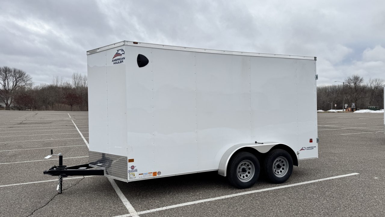 New American Hauler 7x14 Tandem Enclosed Cargo Trailer - Double Rear Doors!