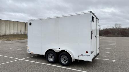 New American Hauler 7x14 Tandem Enclosed Cargo Trailer - Double Rear Doors!