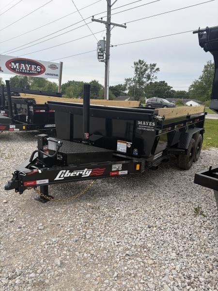 New 2026 LIBERTY LD14K83X14B8TS Dump Trailer 83X14 TA 24  SIDES TELESCOPIC (GVW:15400) MIDNIGHT BLACK