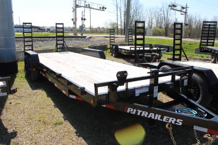 New 2026 PJ Trailers 24' MR 14K GVWR STOCK ID 6127 Equipment Trailer