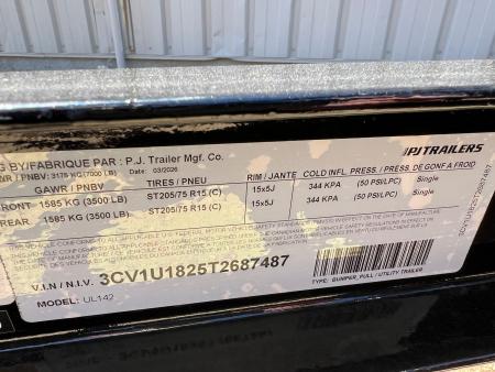 New 2026 PJ Trailers 14' Utility UL Utility Trailer
