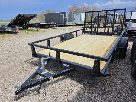New 2026 HTC 7'x12' SINGLE AXLE Utility Trailer