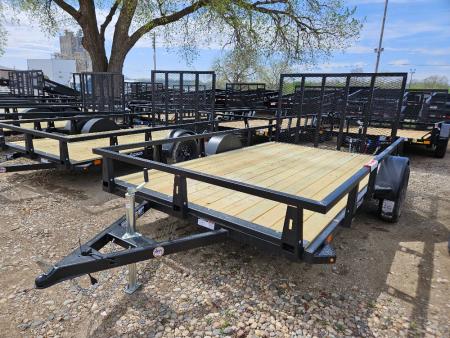 New 2026 HTC 7'x12' SINGLE AXLE Utility Trailer