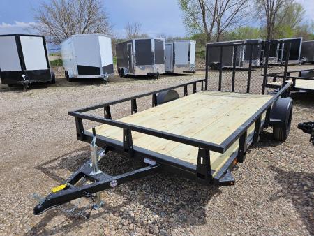 New 2026 HTC 7'x14' SINGLE AXLE Utility Trailer