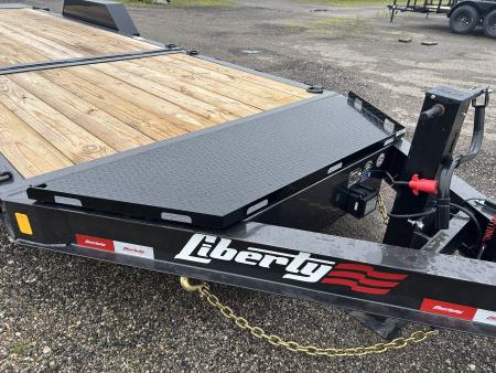 New 2026 Liberty 83 IN X 22 FT EQUIPMENT TRAILER FULL WIDTH RAMPS 17K GVWR