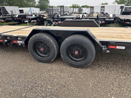 New 2026 Liberty 83 IN X 22 FT EQUIPMENT TRAILER FULL WIDTH RAMPS 17K GVWR