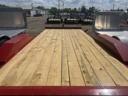 New 2026 Liberty 83 IN X 18 FT STEEL FRAME CAR HAULER 7K GVWR WOOD DECK Car Hauler