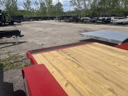 New 2026 Liberty 83 IN X 18 FT STEEL FRAME CAR HAULER 7K GVWR WOOD DECK Car Hauler