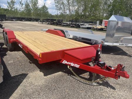 New 2026 Liberty 83 IN X 18 FT STEEL FRAME CAR HAULER 7K GVWR WOOD DECK Car Hauler