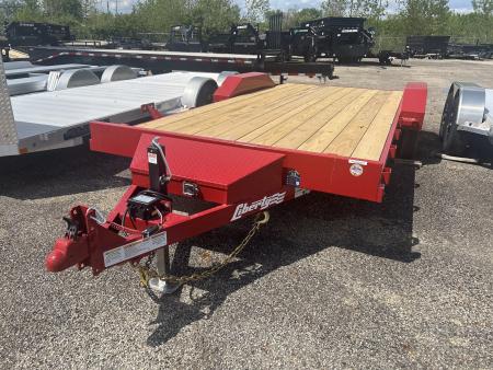 New 2026 Liberty 83 IN X 18 FT STEEL FRAME CAR HAULER 7K GVWR WOOD DECK Car Hauler