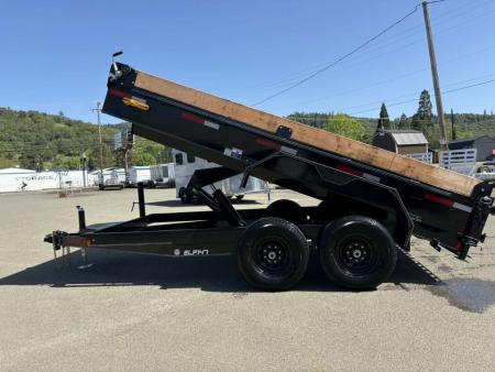 New DUMP 2027 DOUBLE A ELP147-14 7X14 TANDEM AXLE 14000 GVWR TRAILER