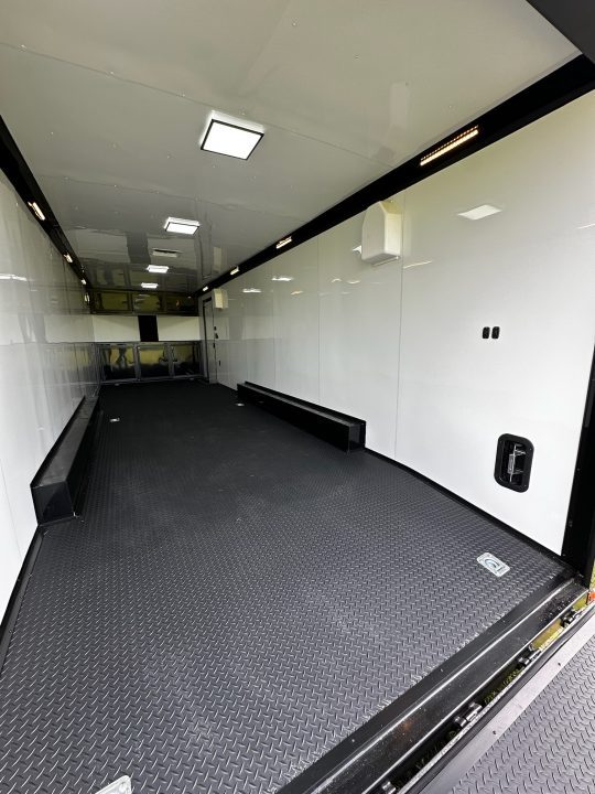 New 2026 Rock Solid Cargo 8.5x28 Race Trailer-Finished Interior-7'6" Interior-Triple 7000 TORSIONS -HD RAMP-AWNING