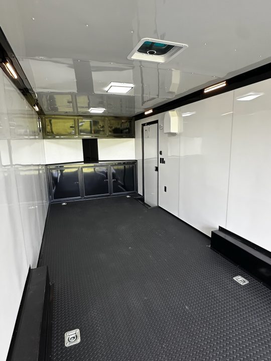 New 2026 Rock Solid Cargo 8.5x28 Race Trailer-Finished Interior-7'6" Interior-Triple 7000 TORSIONS -HD RAMP-AWNING