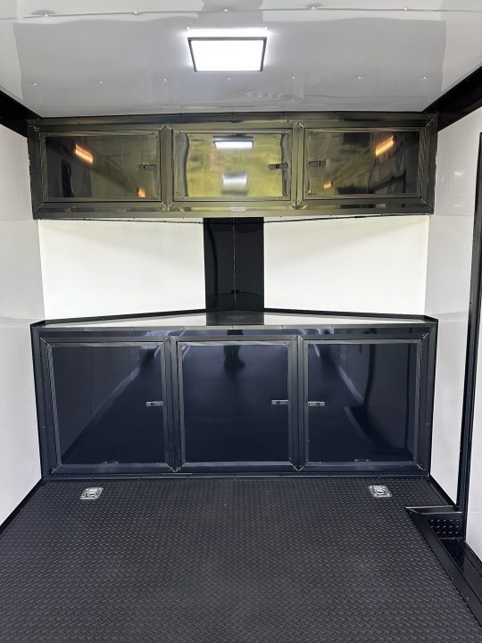 New 2026 Rock Solid Cargo 8.5x28 Race Trailer-Finished Interior-7'6" Interior-Triple 7000 TORSIONS -HD RAMP-AWNING