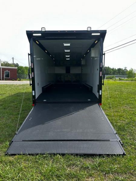 New 2026 Rock Solid Cargo 8.5x28 Race Trailer-Finished Interior-7'6" Interior-Triple 7000 TORSIONS -HD RAMP-AWNING