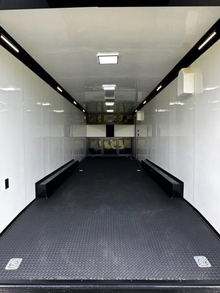 New 2026 Rock Solid Cargo 8.5x28 Race Trailer-Finished Interior-7'6" Interior-Triple 7000 TORSIONS -HD RAMP-AWNING