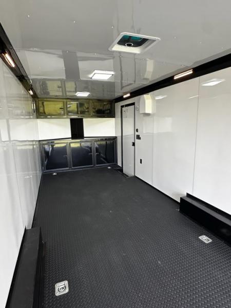 New 2026 Rock Solid Cargo 8.5x28 Race Trailer-Finished Interior-7'6" Interior-Triple 7000 TORSIONS -HD RAMP-AWNING