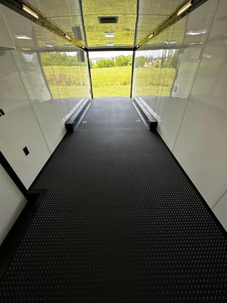 New 2026 Rock Solid Cargo 8.5x28 Race Trailer-Finished Interior-7'6" Interior-Triple 7000 TORSIONS -HD RAMP-AWNING