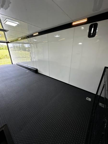 New 2026 Rock Solid Cargo 8.5x28 Race Trailer-Finished Interior-7'6" Interior-Triple 7000 TORSIONS -HD RAMP-AWNING