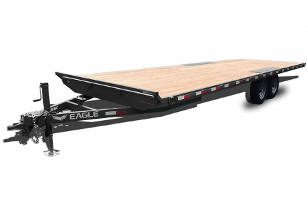 New 2026 Eagle Trailers 8.5' x 20' 10K Tandem Axle Deckover Trailer-Black