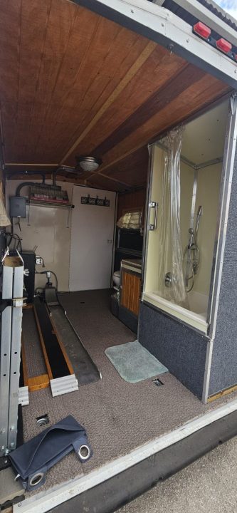 Used 1993 Titan Trailer 6'8" x 20' Motorcycle Toy Hauler LQ Conversion Trailer