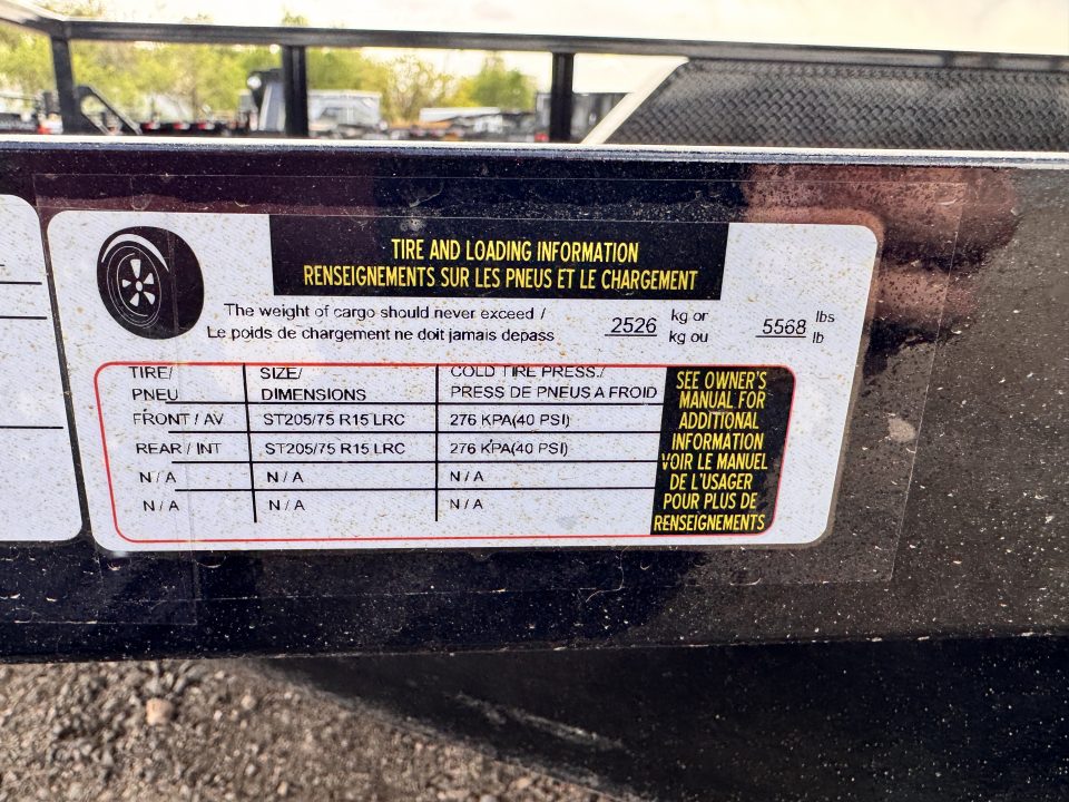 New 2026 Load Trail 7-12 Tandem Axle Ramp Gate Utility 7K GVWR