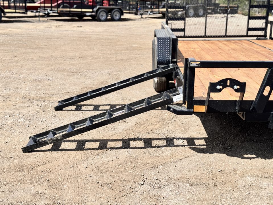 New 2026 Load Trail 7-16 Heavy Duty Tandem Axle Ramp Gate Utility W/ ATV Ramps 10K GVWR