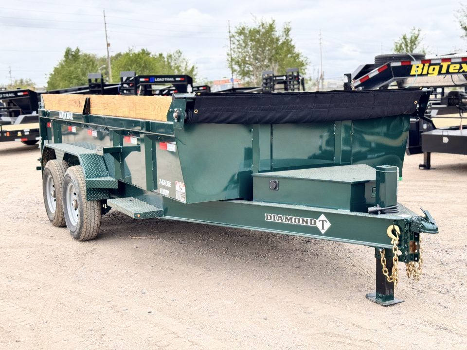 New 2026 Diamond T 7-14 Dump W/ 7 Gauge Floor/Wall 7K Axles