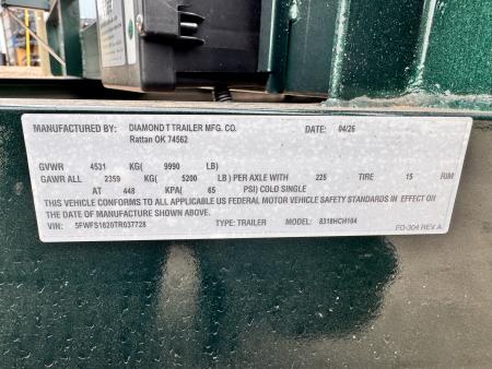 New 2026 Diamond T 7-18 Heavy Duty Car Hauler 10K GVWR
