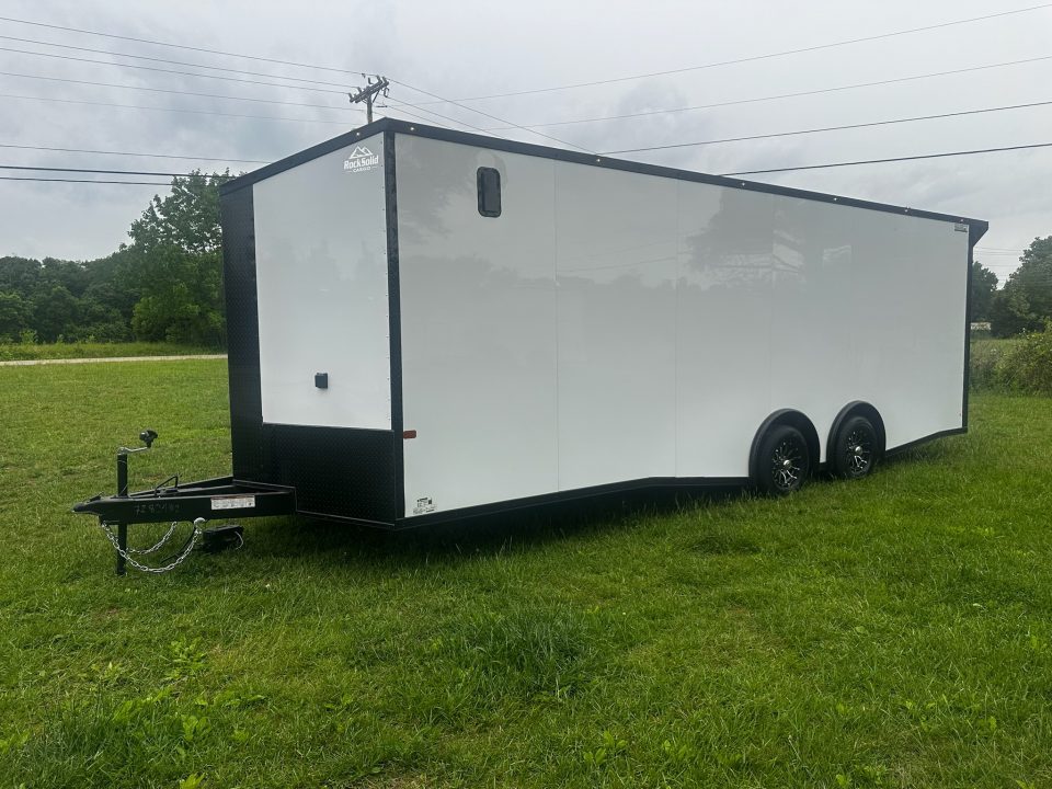 New 2026 Rock Solid Cargo 8.5x24 7'6" Interior-Race Trailer- Finished Interior- 5200lb Torsion Axle
