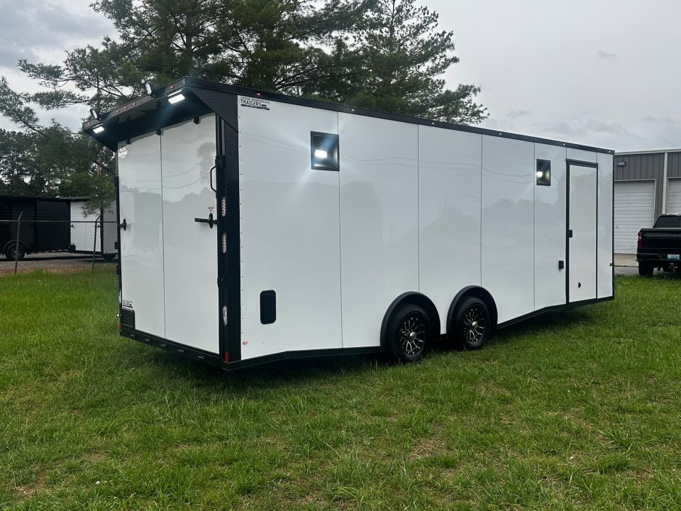 New 2026 Rock Solid Cargo 8.5x24 7'6" Interior-Race Trailer- Finished Interior- 5200lb Torsion Axle