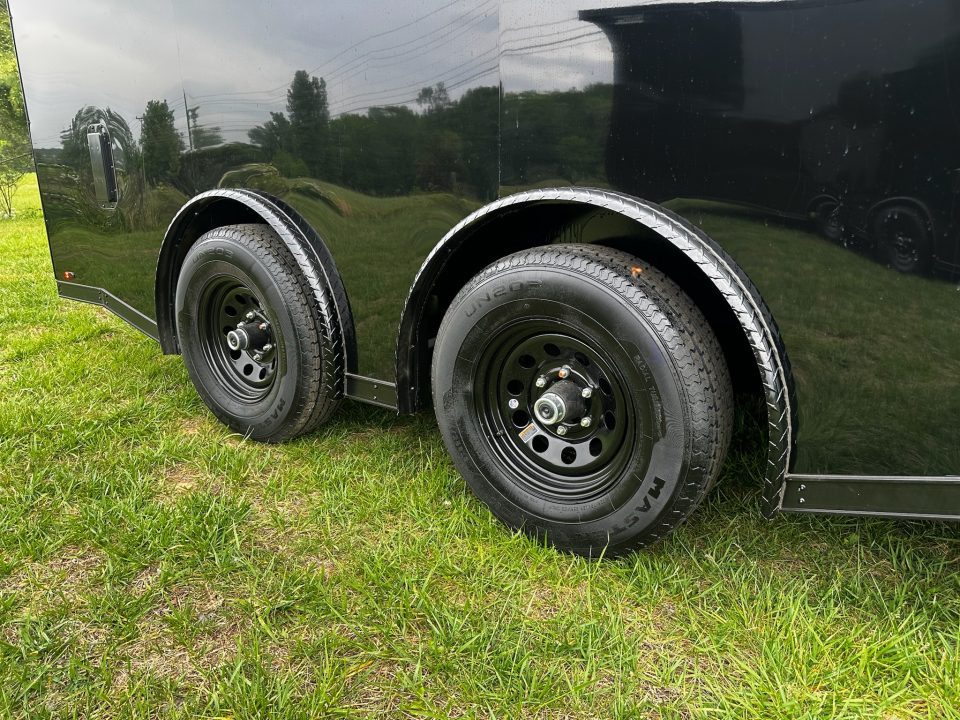 New 2026 Luxe 8.5x16 Car Hauler-SCRATCH & DENT SALE-5200LB Torsion Axle-Blackout
