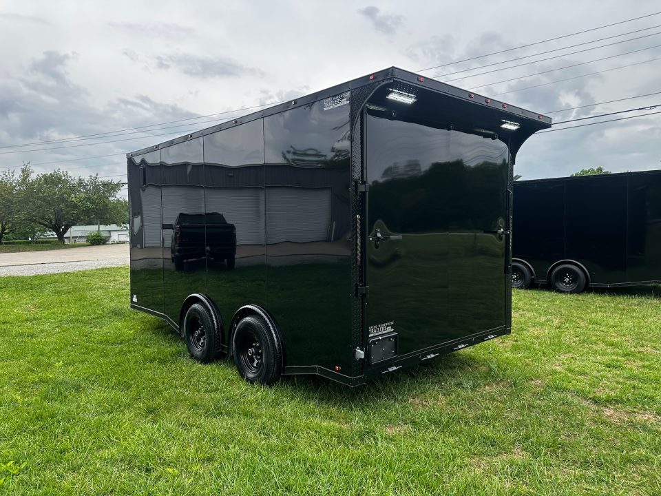 New 2026 Luxe 8.5x16 Car Hauler-SCRATCH & DENT SALE-5200LB Torsion Axle-Blackout