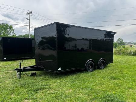 New 2026 Luxe 8.5x16 Car Hauler-SCRATCH & DENT SALE-5200LB Torsion Axle-Blackout
