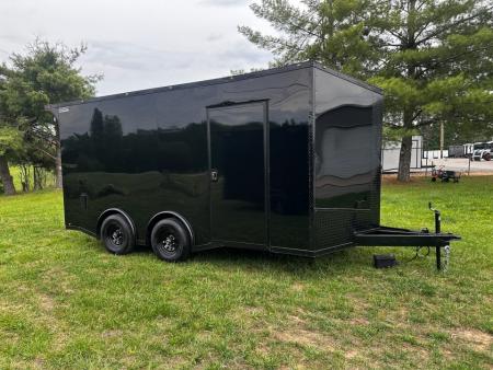 New 2026 Luxe 8.5x16 Car Hauler-SCRATCH & DENT SALE-5200LB Torsion Axle-Blackout
