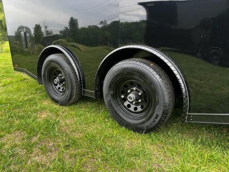 New 2026 Luxe 8.5x16 Car Hauler-SCRATCH & DENT SALE-5200LB Torsion Axle-Blackout