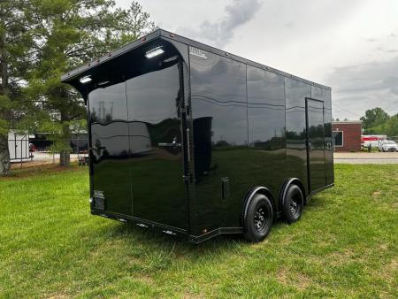 New 2026 Luxe 8.5x16 Car Hauler-SCRATCH & DENT SALE-5200LB Torsion Axle-Blackout