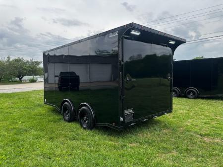 New 2026 Luxe 8.5x16 Car Hauler-SCRATCH & DENT SALE-5200LB Torsion Axle-Blackout