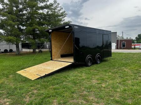 New 2026 Luxe 8.5x16 Car Hauler-SCRATCH & DENT SALE-5200LB Torsion Axle-Blackout